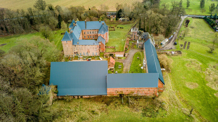 Kasteel van Heers luchtfoto