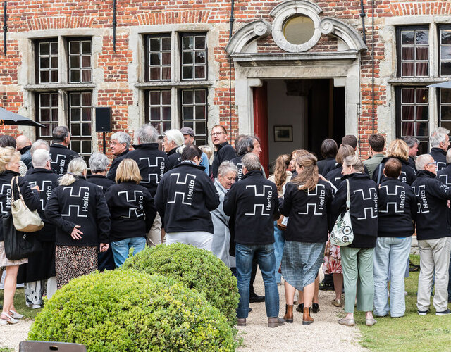 Vrijwilligers in het Kasteel van Laarne